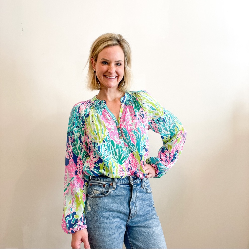 Lilly Pulitzer Elsa Silk Blouse